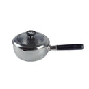 雪平鍋 ガラス蓋付 ステンレス 片手鍋 18cm メーカー直送 ▼返品・キャンセル不可【他商品との同時購入不可】