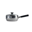 雪平鍋 ガラス蓋付 ステンレス 片手鍋 20cm メーカー直送 ▼返品・キャンセル不可【他商品との同時購入不可】