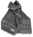 Z1150 アーガイル柄ストールグレー BAAG-1000A 【直送品】 返品・キャンセル・他商品と同時購入は不可