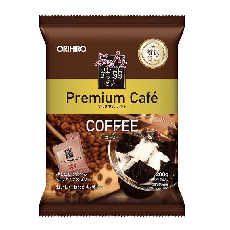 ◆オリヒロ ぷるんと蒟蒻ゼリー プレミアムカフェ コーヒー 10個入