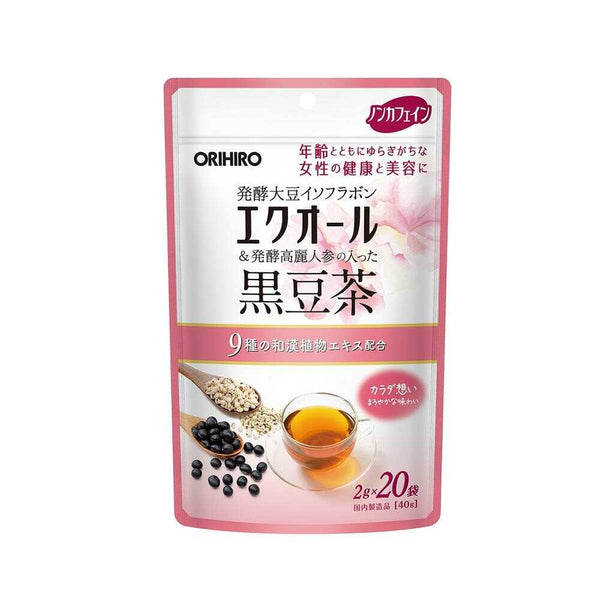 ◆オリヒロ エクオール発酵高麗人参の入った黒豆茶 2gx20袋