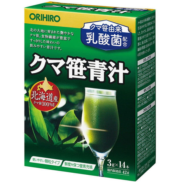 ◆Orihiro 小熊竹青汁 3g x 14瓶