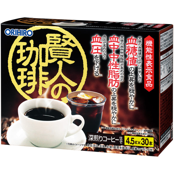 ◆【功能性声称食品】织广健人咖啡4.5gX30瓶