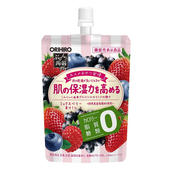 ◆ [功能性食品] Orihiro Purunto Konnyaku Plus 混合浆果味 130g *