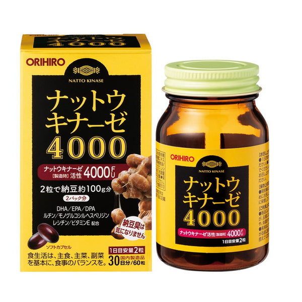 ORIHIRO Nattokinase 4000 60 tablets