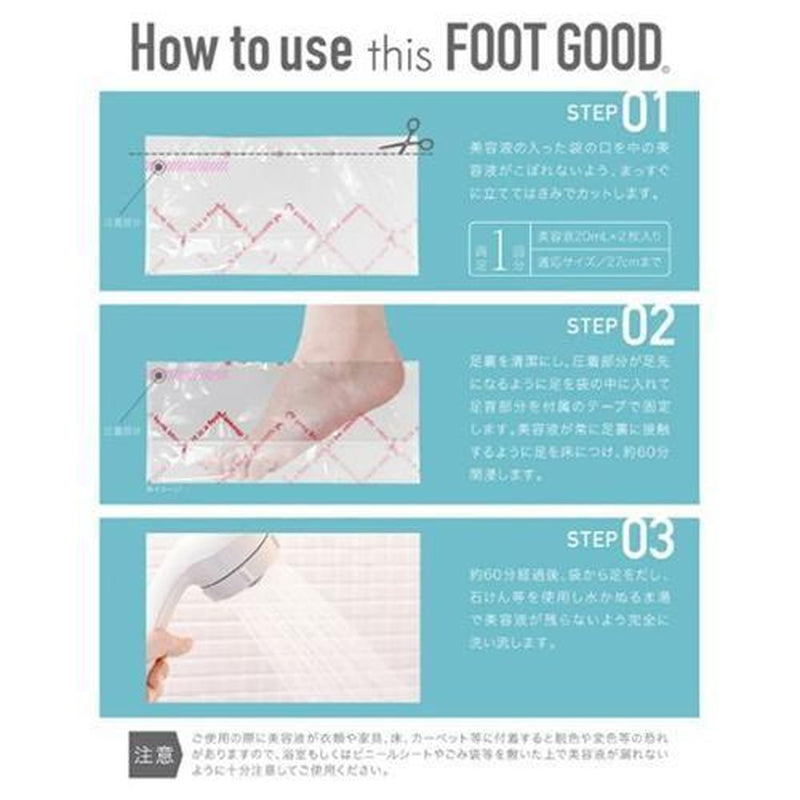 FOOT GOOD 足裏角質ケアパック  3回分