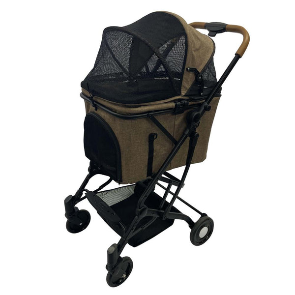 2wayペットカート ブラウン メーカー直送 ▼返品・キャンセル不可【他商品との同時購入不可】