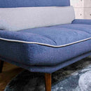 引っかき傷に強い2人掛けソファ SO-ROND-BL メーカー直送 ▼返品・キャンセル不可【他商品との同時購入不可】