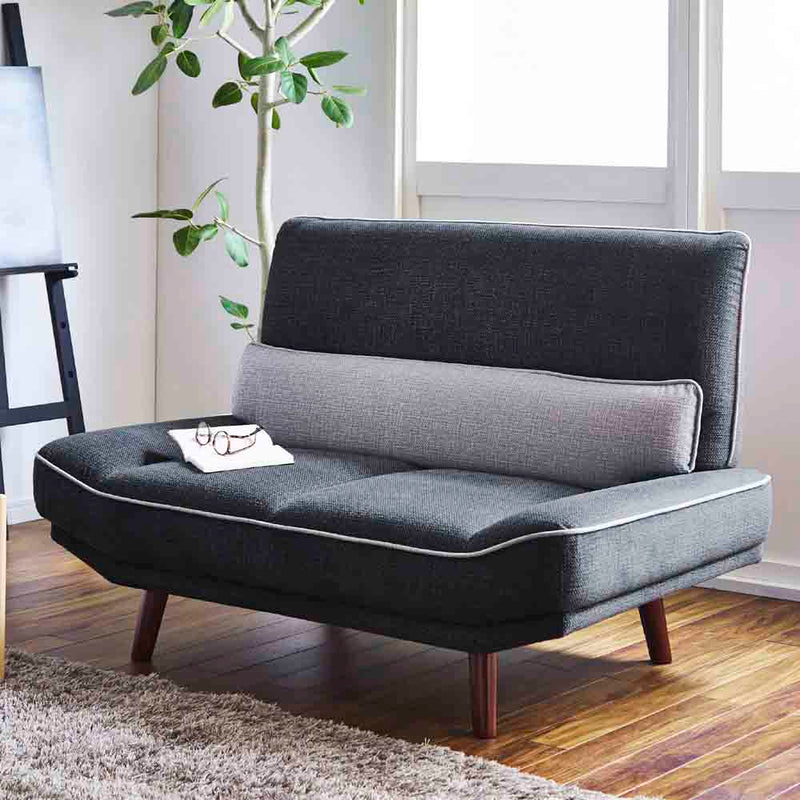 引っかき傷に強い2人掛けソファ SO-ROND-GY メーカー直送 ▼返品・キャンセル不可【他商品との同時購入不可】