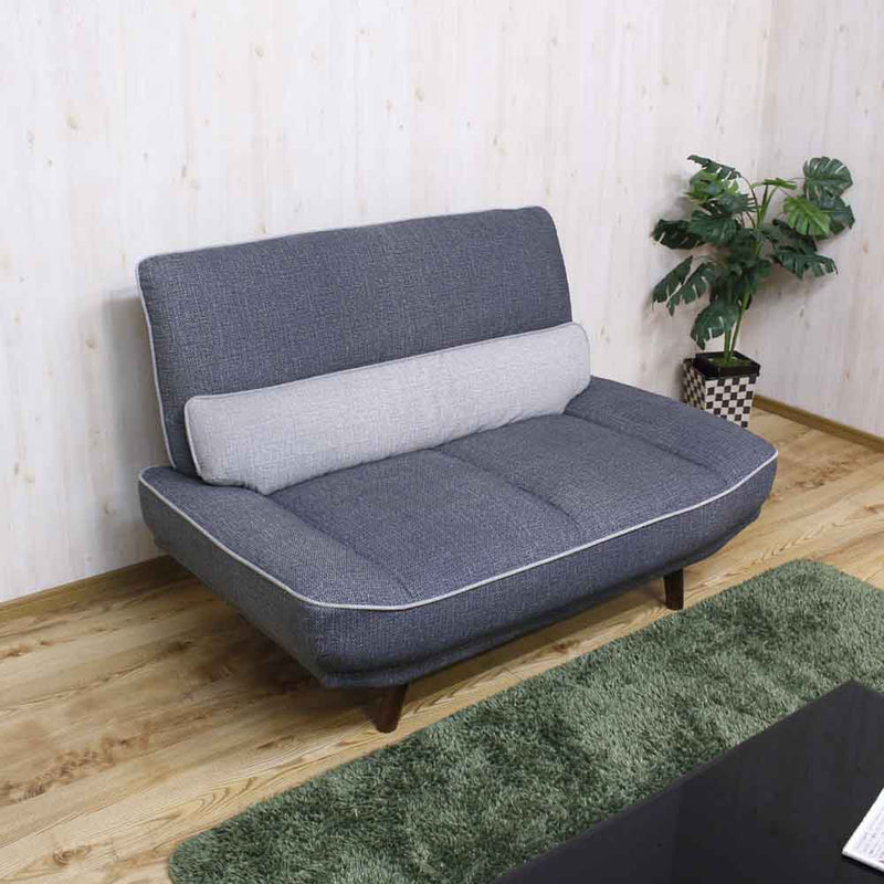 引っかき傷に強い2人掛けソファ SO-ROND-GY メーカー直送 ▼返品・キャンセル不可【他商品との同時購入不可】
