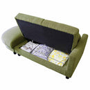 収納庫付コンパクトカウチソファ SO-05KDX-GR メーカー直送 ▼返品・キャンセル不可【他商品との同時購入不可】