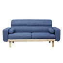 2口コンセント付き2.5人掛けソファ SO-20-BL メーカー直送 ▼返品・キャンセル不可【他商品との同時購入不可】