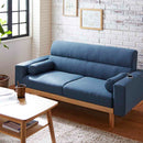 2口コンセント付き2.5人掛けソファ SO-20-BL メーカー直送 ▼返品・キャンセル不可【他商品との同時購入不可】