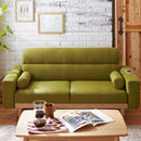 2口コンセント付き2.5人掛けソファ SO-20-GR メーカー直送 ▼返品・キャンセル不可【他商品との同時購入不可】