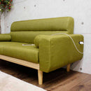 2口コンセント付き2.5人掛けソファ SO-20-GR メーカー直送 ▼返品・キャンセル不可【他商品との同時購入不可】