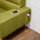 2口コンセント付き2.5人掛けソファ SO-20-GR メーカー直送 ▼返品・キャンセル不可【他商品との同時購入不可】