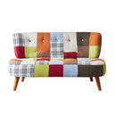 2人掛カラフルパッチワークソファ SO-PF メーカー直送 ▼返品・キャンセル不可【他商品との同時購入不可】
