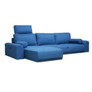 2口コンセント付きロータイプカウチソファ SO-21-BL メーカー直送 ▼返品・キャンセル不可【他商品との同時購入不可】