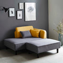 2口コンセント付きカウチソファ SO-27-YE メーカー直送 ▼返品・キャンセル不可【他商品との同時購入不可】