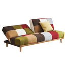 背もたれ2WAYパッチワークソファーベッド SO-32-KF メーカー直送 ▼返品・キャンセル不可【他商品との同時購入不可】