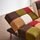 背もたれ2WAYパッチワークソファーベッド SO-32-KF メーカー直送 ▼返品・キャンセル不可【他商品との同時購入不可】