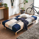 背もたれ2WAYパッチワークソファーベッド SO-32-BL メーカー直送 ▼返品・キャンセル不可【他商品との同時購入不可】