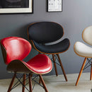 ミッドセンチュリー風デザインチェアー CC-02-BK メーカー直送 ▼返品・キャンセル不可【他商品との同時購入不可】