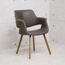 座り心地抜群のデザインチェアー ブラウン OC-01-BR メーカー直送 ▼返品・キャンセル不可【他商品との同時購入不可】