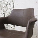 座り心地抜群のデザインチェアー ブラウン OC-01-BR メーカー直送 ▼返品・キャンセル不可【他商品との同時購入不可】