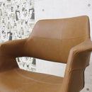 座り心地抜群のデザインチェアー ライトブラウン OC-01-LBR メーカー直送 ▼返品・キャンセル不可【他商品との同時購入不可】