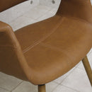 座り心地抜群のデザインチェアー ライトブラウン OC-01-LBR メーカー直送 ▼返品・キャンセル不可【他商品との同時購入不可】