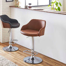 モダンなカウンターチェアー ライトブラウン色 CC-09-LBR メーカー直送 ▼返品・キャンセル不可【他商品との同時購入不可】