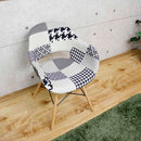 パッチワークデザインチェアー モノトーン CC-FR-MT メーカー直送 ▼返品・キャンセル不可【他商品との同時購入不可】