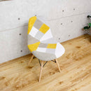 パッチワークシェルチェアー  イエロー CC-YD-YE メーカー直送 ▼返品・キャンセル不可【他商品との同時購入不可】