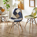 パッチワークシェルチェアー  ブルー CC-YD-BL メーカー直送 ▼返品・キャンセル不可【他商品との同時購入不可】