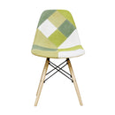 パッチワークシェルチェアー  グリーン CC-YD-GR メーカー直送 ▼返品・キャンセル不可【他商品との同時購入不可】