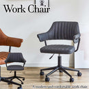 肘付でレトロなワークチェアー OA-IZ-GY メーカー直送 ▼返品・キャンセル不可【他商品との同時購入不可】