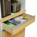 12キロの米びつ付き国産レンジ台 引出しタイプ RB03-1-NA  【直送品】 返品・キャンセル・他商品と同時購入は不可