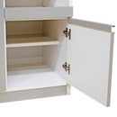 12キロの米びつ付き国産レンジ台 扉タイプ RB-03-2-SV メーカー直送 ▼返品・キャンセル不可【他商品との同時購入不可】