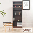 ブックシェフル幅70cmのハイタイプ BS-01-70H-BR メーカー直送 ▼返品・キャンセル不可【他商品との同時購入不可】