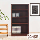 ブックシェフル幅70cmのミドルタイプ BS-01-70M-BR メーカー直送 ▼返品・キャンセル不可【他商品との同時購入不可】