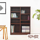 ブックシェフル幅90cmのミドルタイプ BS-01-90M-BR メーカー直送 ▼返品・キャンセル不可【他商品との同時購入不可】