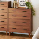 北欧風国産80-4ハイチェスト CH-01-80-4-WN メーカー直送 ▼返品・キャンセル不可【他商品との同時購入不可】