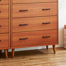 北欧風国産80-4ハイチェスト CH-01-80-4-TE メーカー直送 ▼返品・キャンセル不可【他商品との同時購入不可】