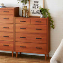 北欧風国産80-4ハイチェスト CH-01-80-4-TE メーカー直送 ▼返品・キャンセル不可【他商品との同時購入不可】