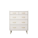 北欧風国産80-4ハイチェスト CH-01-80-4-WH メーカー直送 ▼返品・キャンセル不可【他商品との同時購入不可】