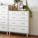 北欧風国産80-4ハイチェスト CH-01-80-4-WH メーカー直送 ▼返品・キャンセル不可【他商品との同時購入不可】