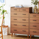 北欧風国産80-5ハイチェスト CH-01-80-5-WN メーカー直送 ▼返品・キャンセル不可【他商品との同時購入不可】