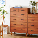 北欧風国産80-5ハイチェスト CH-01-80-5-TE メーカー直送 ▼返品・キャンセル不可【他商品との同時購入不可】