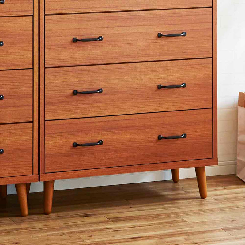 北欧風国産80-5ハイチェスト CH-01-80-5-TE メーカー直送 ▼返品・キャンセル不可【他商品との同時購入不可】